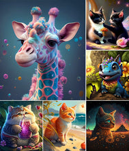 Charger l&#39;image dans la galerie, Animal-plein écran Diamond Painting-30x30cm
