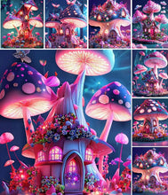 Charger l&#39;image dans la galerie, Maison aux champignons onirique-plein écran Diamond Painting-30x40cm

