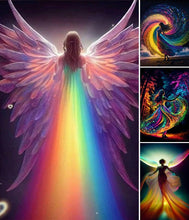 Charger l&#39;image dans la galerie, fille arc-en-ciel-complet Round Diamond Painting-30x40cm

