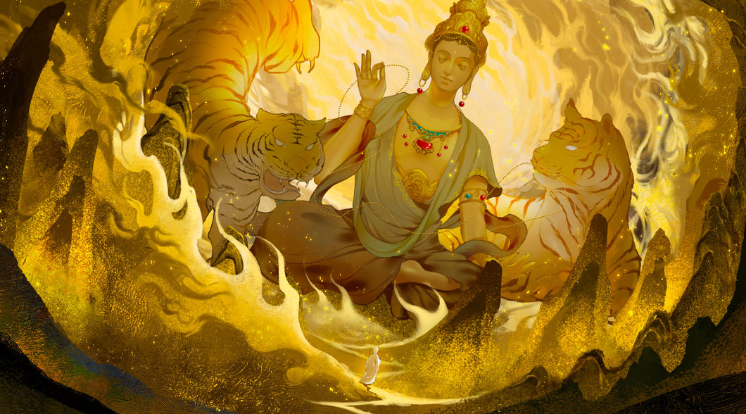 Conception d'artiste-bouddhisme-40-50cm