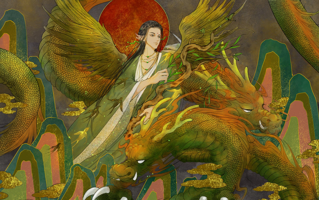 Conception d'artiste-Classique des montagnes et des mers-40-50cm