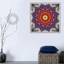 Charger l&#39;image dans la galerie, Symétrique - diamant rond complet - 30x30cm
