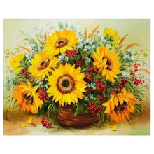 Charger l&#39;image dans la galerie, Tournesol - peinture en diamant complet - 30x40cm
