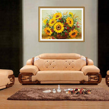 Charger l&#39;image dans la galerie, Tournesol - peinture en diamant complet - 30x40cm
