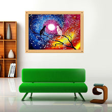 Charger l&#39;image dans la galerie, Arbre de chats - diamant rond complet - 30x40cm
