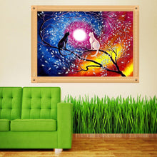 Charger l&#39;image dans la galerie, Arbre de chats - diamant rond complet - 30x40cm
