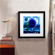 Charger l&#39;image dans la galerie, [Multi-Taille en option]Bleu Rose-Complète Rond/Carré Daimond Painting
