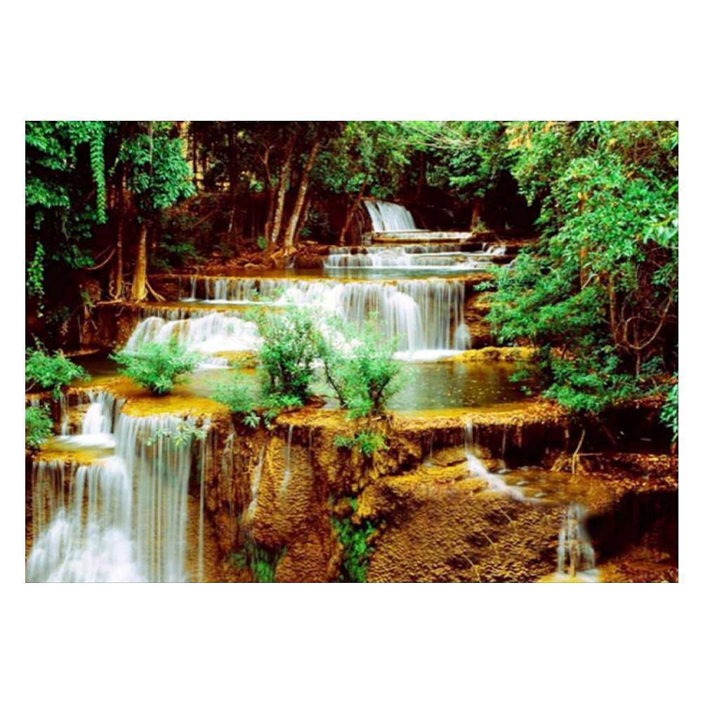 Chute d’eau - diamant rond complet - 40x30cm