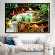 Charger l&#39;image dans la galerie, Chute d’eau - diamant rond complet - 40x30cm
