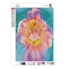 Charger l&#39;image dans la galerie, Point de fleur fluorescent - diamant rond complet - 30x40cm
