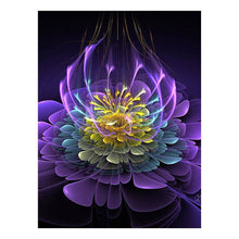 Charger l&#39;image dans la galerie, Point de fleur fluorescent - diamant rond complet - 30x40cm
