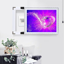 Charger l&#39;image dans la galerie, Double coeur - diamant rond complet - 30x40cm

