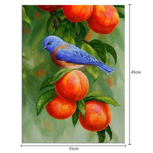 Charger l&#39;image dans la galerie, Oiseau d’arbre - diamant rond complet - 35x45cm
