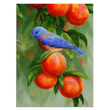 Charger l&#39;image dans la galerie, Oiseau d’arbre - diamant rond complet - 35x45cm
