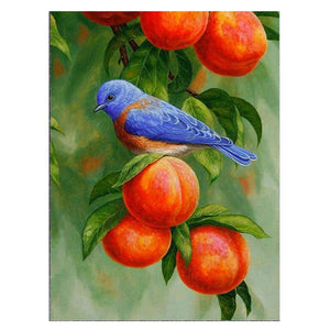 Oiseau d’arbre - diamant rond complet - 35x45cm