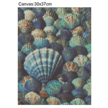 Charger l&#39;image dans la galerie, Shell - diamant rond complet - 30x37cm
