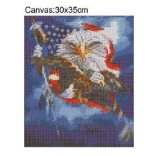 Charger l&#39;image dans la galerie, Aigle - diamant rond complet - 30x35cm
