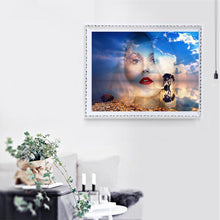 Charger l&#39;image dans la galerie, Femmes - diamant rond complet - 40x30cm
