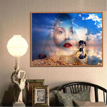 Charger l&#39;image dans la galerie, Femmes - diamant rond complet - 40x30cm
