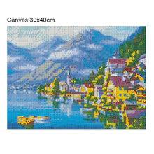Charger l&#39;image dans la galerie, Ville de bord de mer - peinture complète de diamant - 40x30cm
