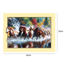 Charger l&#39;image dans la galerie, Cheval - diamant rond complet -
