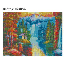 Charger l&#39;image dans la galerie, Marée de lune - diamant rond plein - 40x30cm
