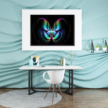 Charger l&#39;image dans la galerie, Papillon de rêve - diamant rond complet - 30x40cm
