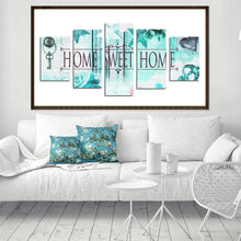 Charger l&#39;image dans la galerie, 5pcs/set sweet home - peinture en diamant ronde - 95x45cm
