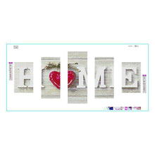 Charger l&#39;image dans la galerie, Love ?kit - diamant rond complet - 95x45cm
