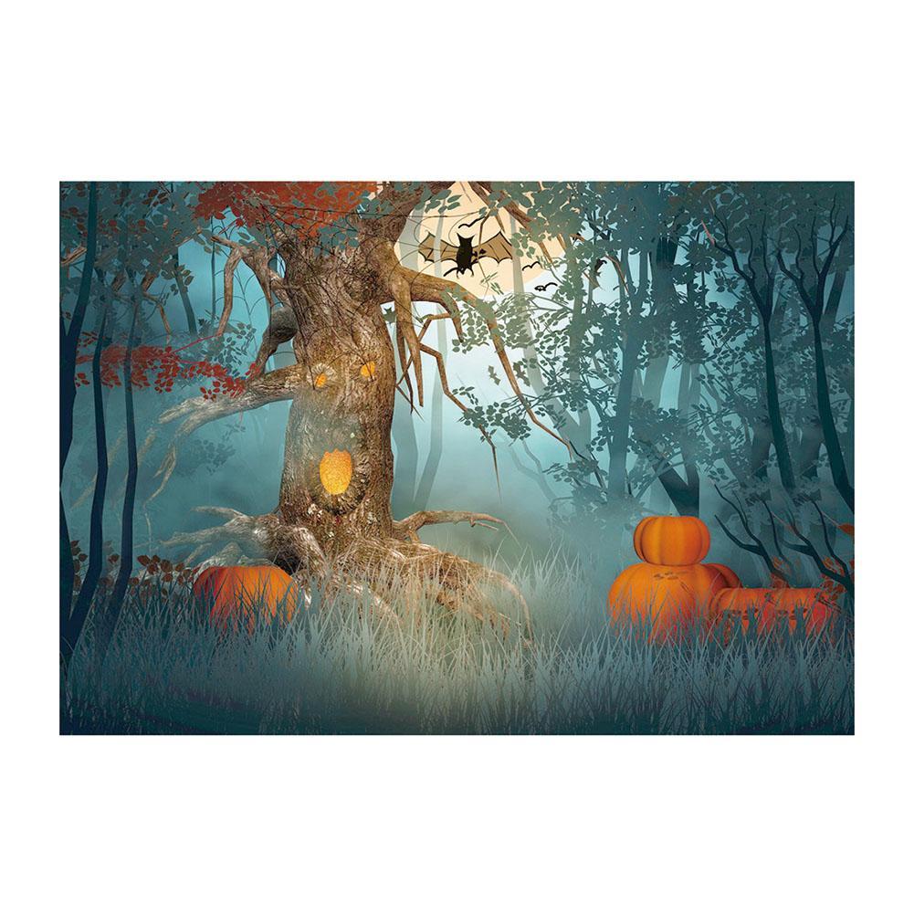Halloween - diamant rond complet - 40x30cm