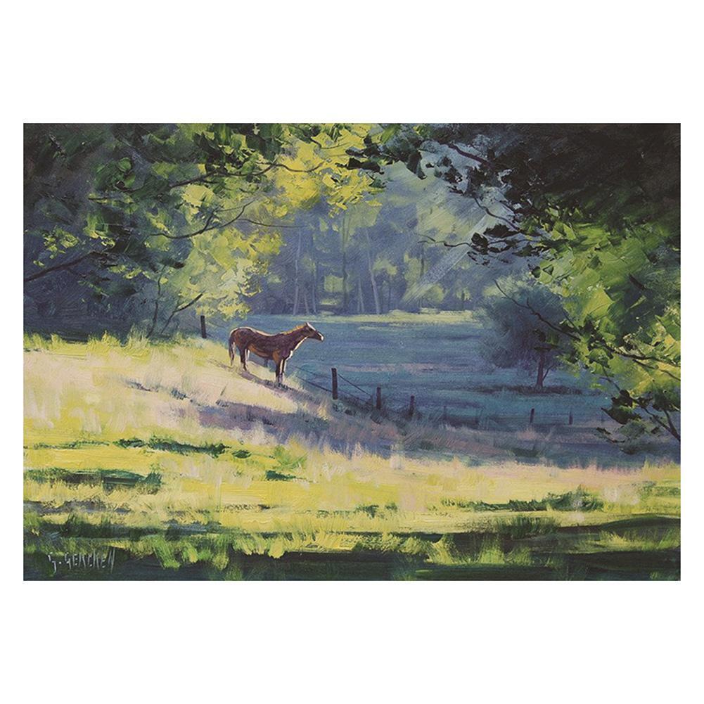 Paysage - diamant rond complet - 30x40cm