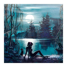 Charger l&#39;image dans la galerie, Beauté de la lune - peinture en diamant complet - 30x30cm
