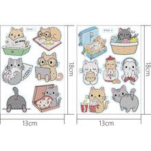 Charger l&#39;image dans la galerie, 2pcs dessin animé bricolage diamant dessin autocollant
