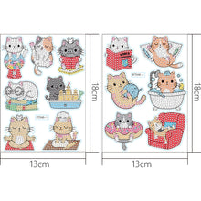 Charger l&#39;image dans la galerie, 2pcs dessin animé bricolage diamant dessin autocollant
