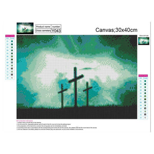 Ensemble - peinture en diamant complet - 30x40cm