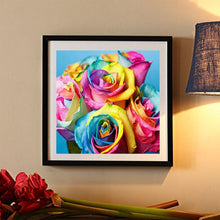 Charger l&#39;image dans la galerie, Rose - peinture en diamant complet - 30x30cm
