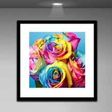 Charger l&#39;image dans la galerie, Rose - peinture en diamant complet - 30x30cm
