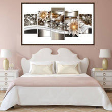 Charger l&#39;image dans la galerie, Fleur 5 - photos - diamant rond complet - 95x45cm
