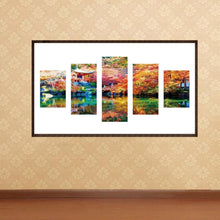 Charger l&#39;image dans la galerie, 5pcs/décor set - peinture en diamant ronde - 95x45cm
