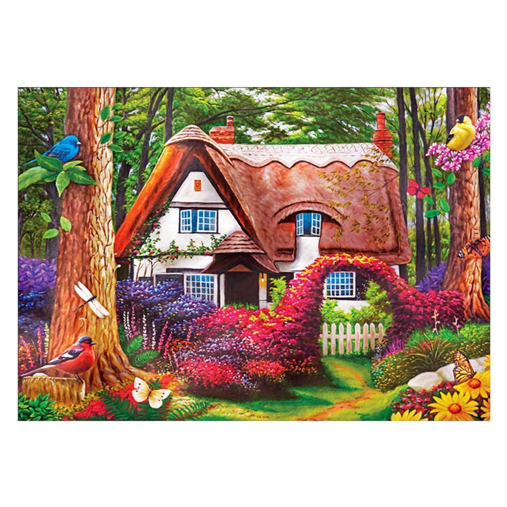 Cottage - diamant rond complet - 40x30cm