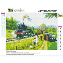 Charger l&#39;image dans la galerie, Train - peinture en diamant complet - 40x30cm

