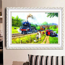 Charger l&#39;image dans la galerie, Train - peinture en diamant complet - 40x30cm
