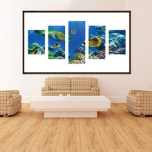 Charger l&#39;image dans la galerie, Organisme marin 5 - photos - diamant rond complet - 95x45cm
