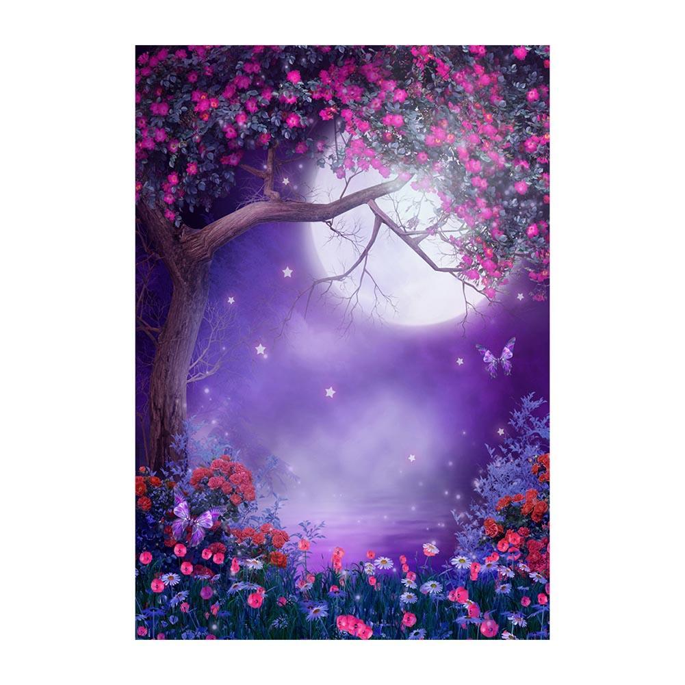 Arbre de lune - diamant rond plein - 40x30cm