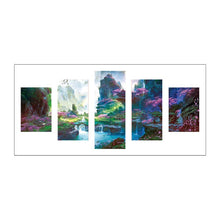 Charger l&#39;image dans la galerie, 5pcs/paysage d’ensemble - peinture complète de diamant - 95x45cm
