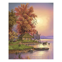 Charger l&#39;image dans la galerie, Arbre de riverside - diamant rond complet - 25x30cm

