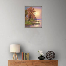Charger l&#39;image dans la galerie, Arbre de riverside - diamant rond complet - 25x30cm
