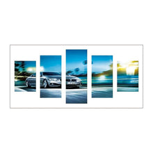 Charger l&#39;image dans la galerie, 5pcs/set car - peinture en diamant ronde - 95x45cm
