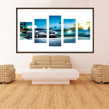 Charger l&#39;image dans la galerie, 5pcs/set car - peinture en diamant ronde - 95x45cm
