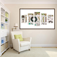 Charger l&#39;image dans la galerie, 5pcs/set home - peinture en diamant ronde - 95x45cm
